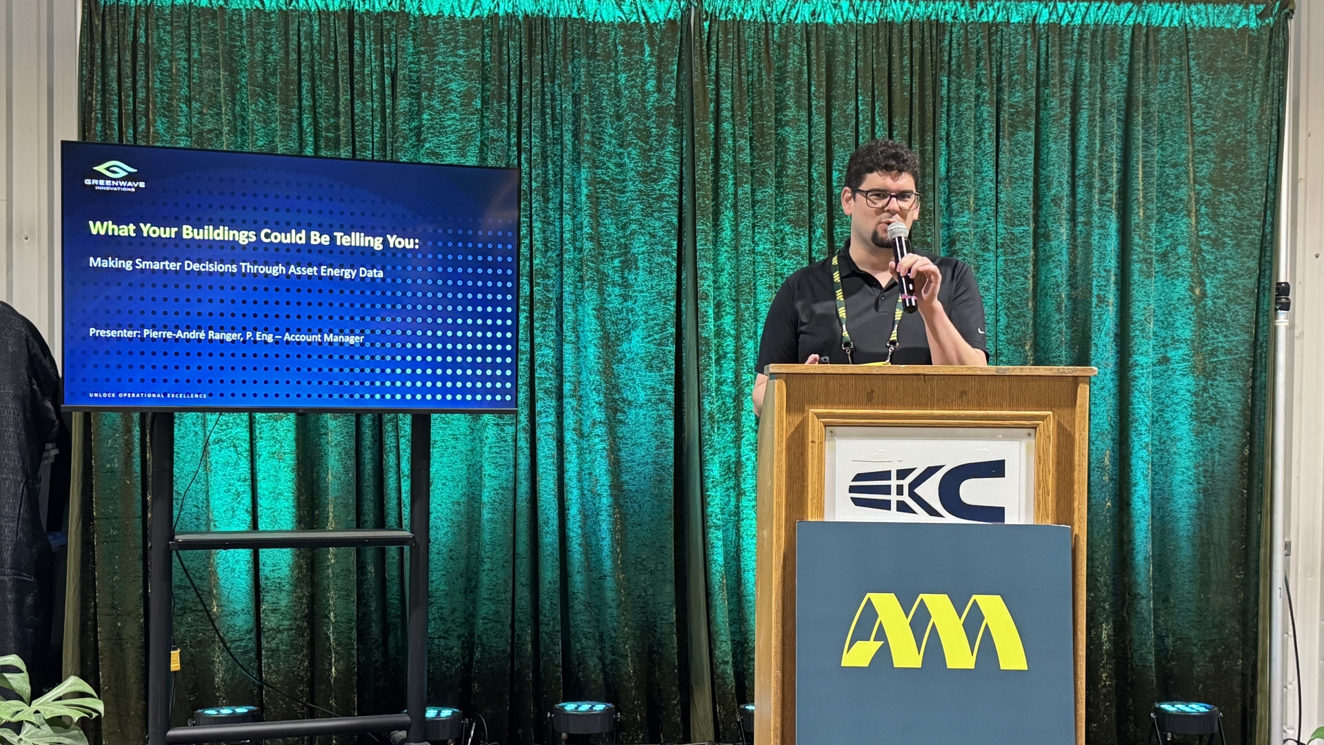 Pierre-André Ranger presenting at the AMM Spring Convention 2026, Brandon, MB.